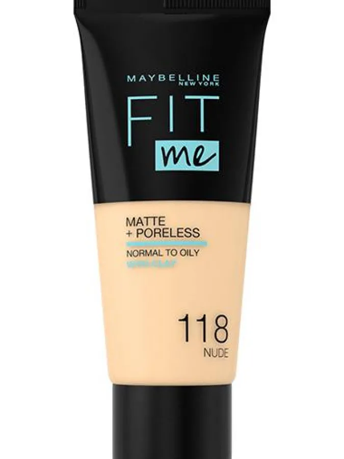 Maybelline Fit Me Matte + Poreless Foundation 30ml #118 Nude