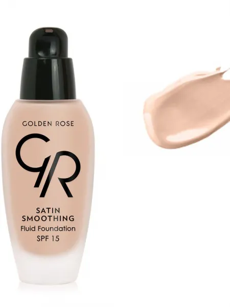Golden Rose Satin Smoothing Fluid Foundation SPF15 34ml - #28