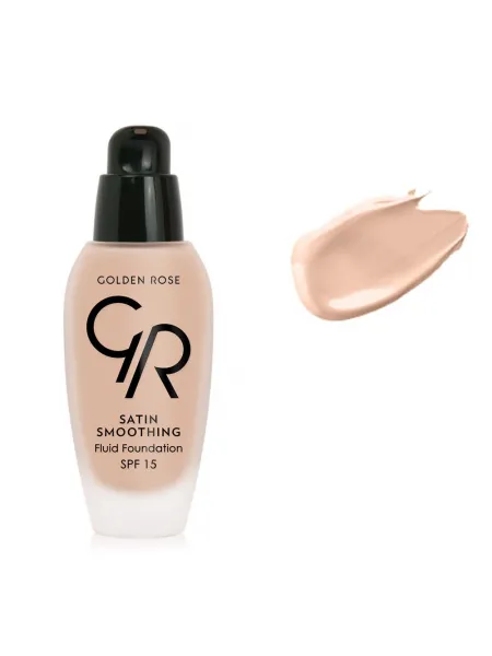 Golden Rose Satin Smoothing Fluid Foundation SPF15 34ml - #28