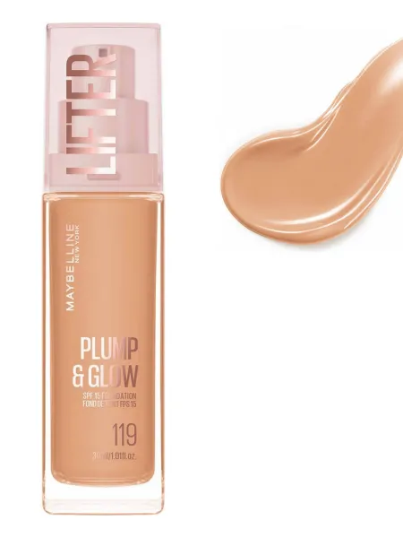 Maybelline Lifter Plump & Glow Foundation Make Up SPF15 30ml #119
