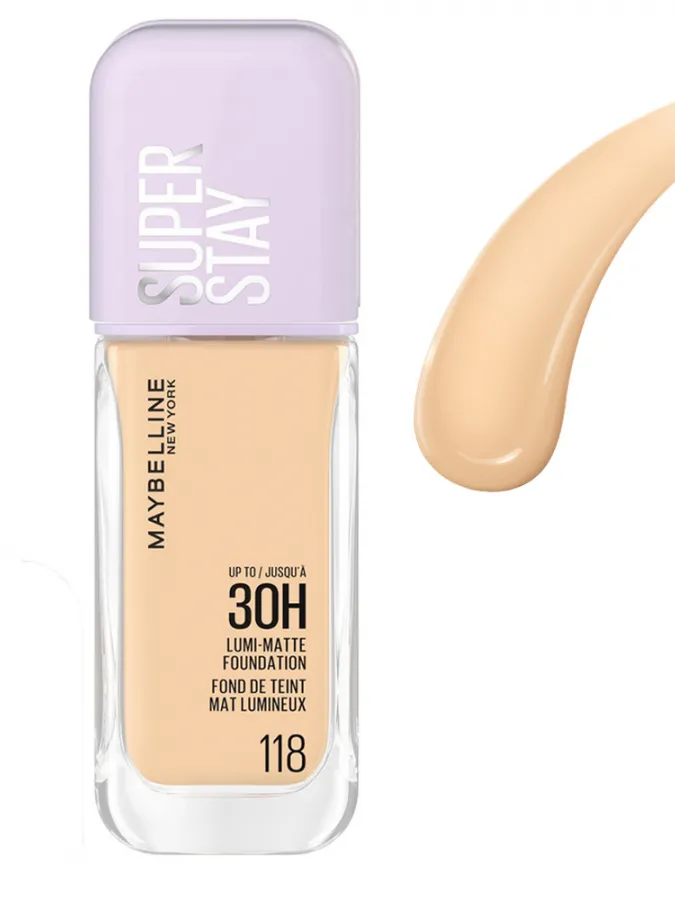 Maybelline Super Stay Lumi Matte Liquid Make Up Foundation 35ml #118