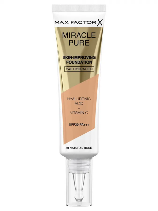 Max Factor Miracle Miracle Pure SPF30 Skin Improving Foundation 30ml - 050 Natural Rose