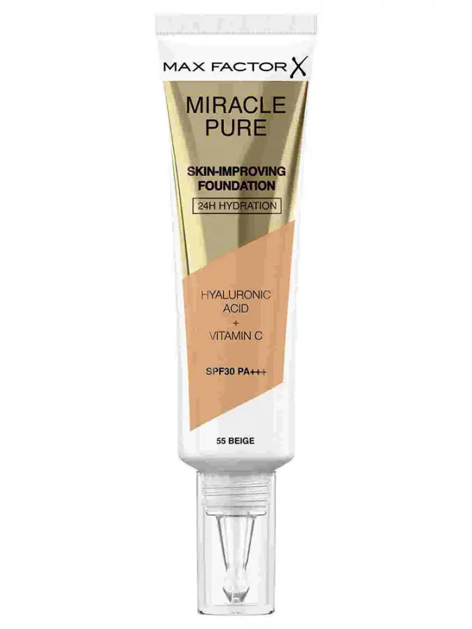 Max Factor Miracle Miracle Pure SPF30 Skin Improving Foundation 30ml - 055 Beige