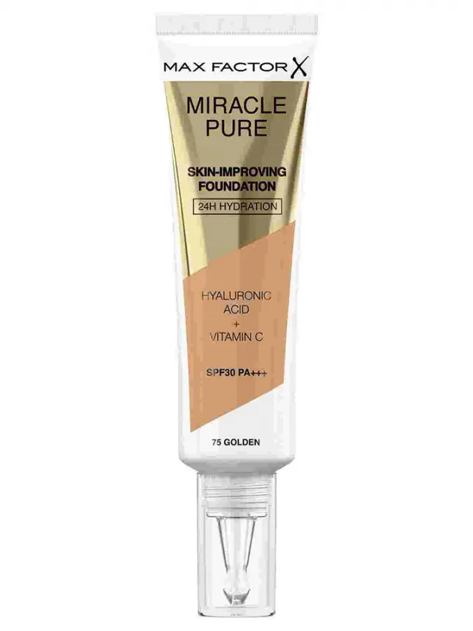 Max Factor Miracle Miracle Pure SPF30 Skin Improving Foundation 30ml - 075 Golden