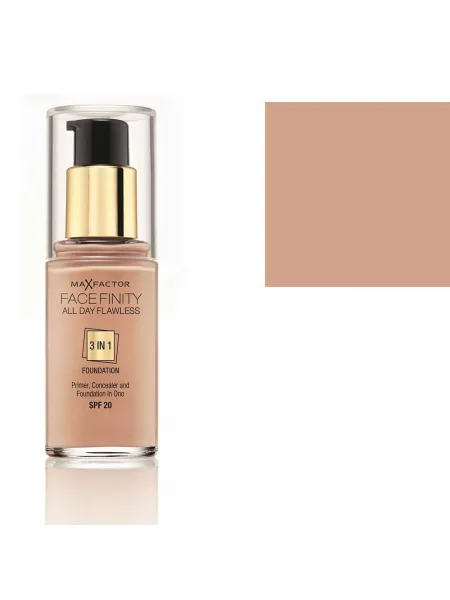 Max Factor Facefinity 3 in 1 Foundation SPF20 30ml  (55 Beige)