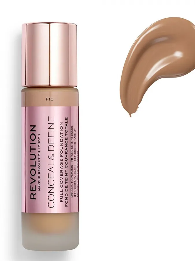 Makeup Revolution Conceal & Define Full Coverage Foundation 23ml #F10