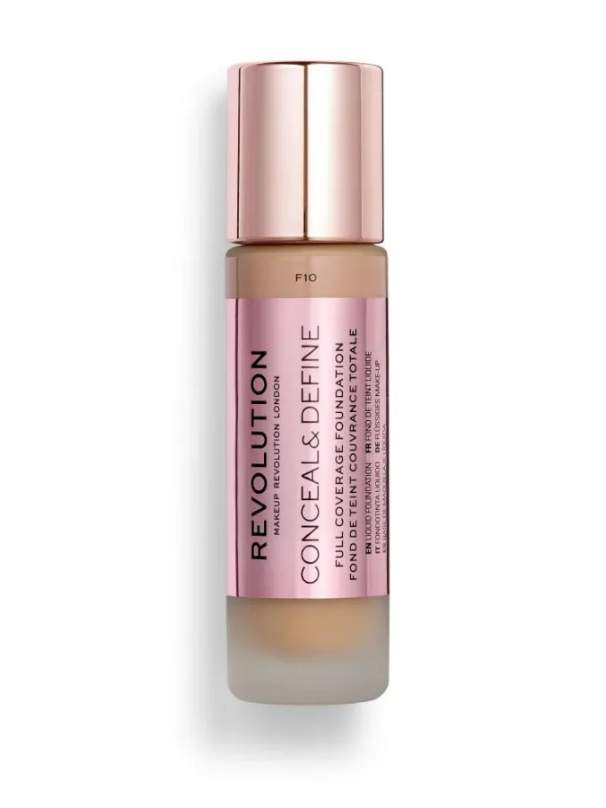 Makeup Revolution Conceal & Define Full Coverage Foundation 23ml #F10