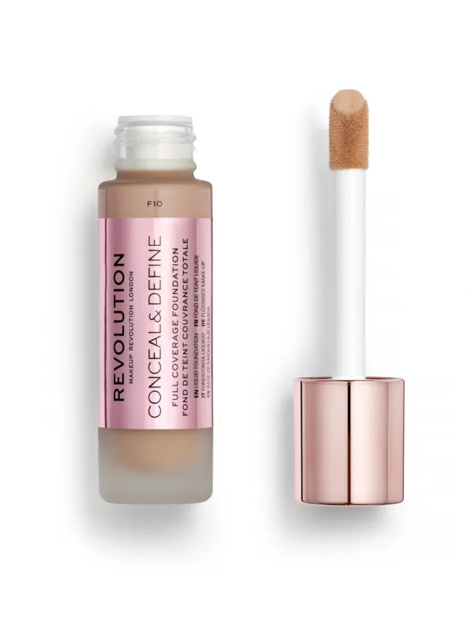 Makeup Revolution Conceal & Define Full Coverage Foundation 23ml #F10