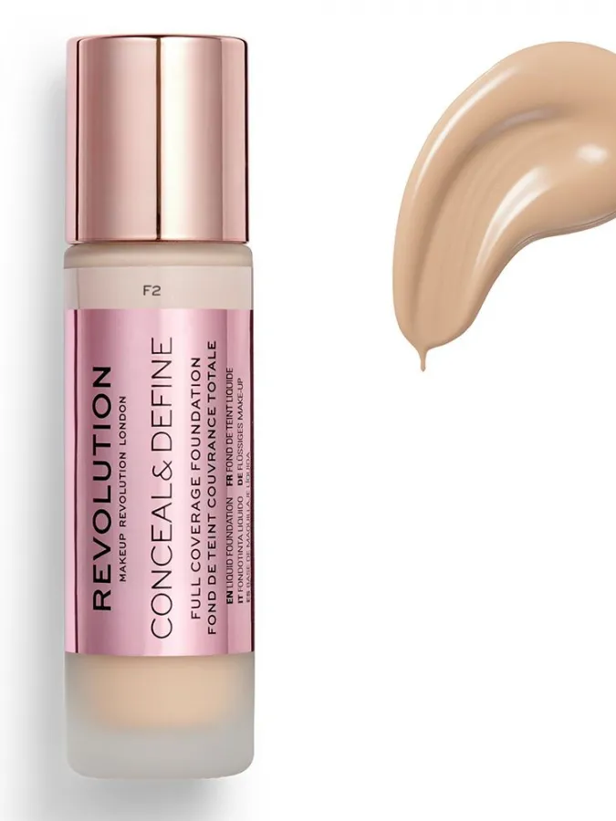 Makeup Revolution Conceal & Define Full Coverage Foundation 23ml #F2 