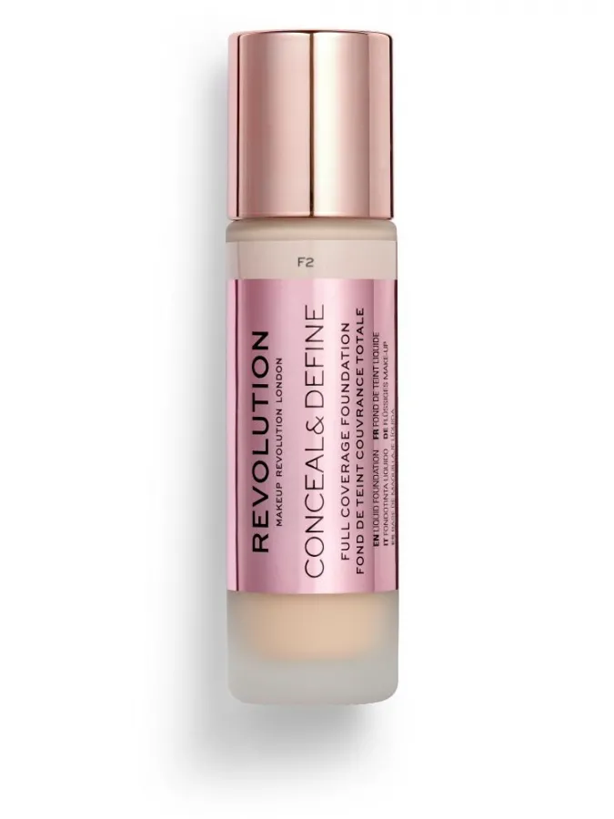 Makeup Revolution Conceal & Define Full Coverage Foundation 23ml #F2 