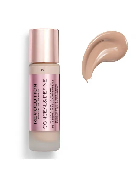 Makeup Revolution Conceal & Define Full Coverage Foundation 23ml #F4
