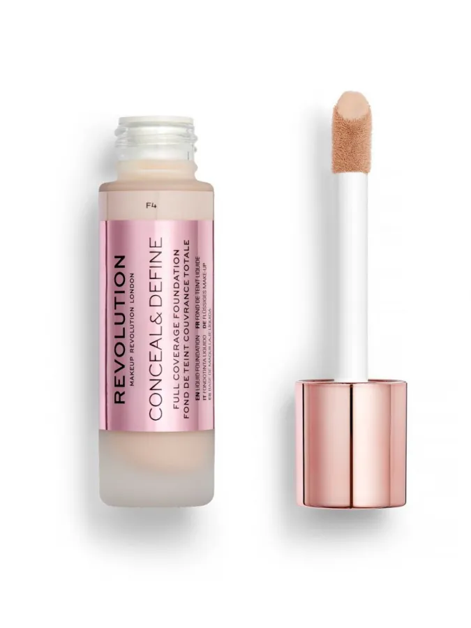 Makeup Revolution Conceal & Define Full Coverage Foundation 23ml #F4