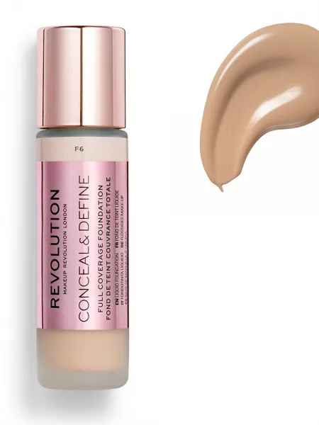 Makeup Revolution Conceal & Define Full Coverage Foundation 23ml #F6