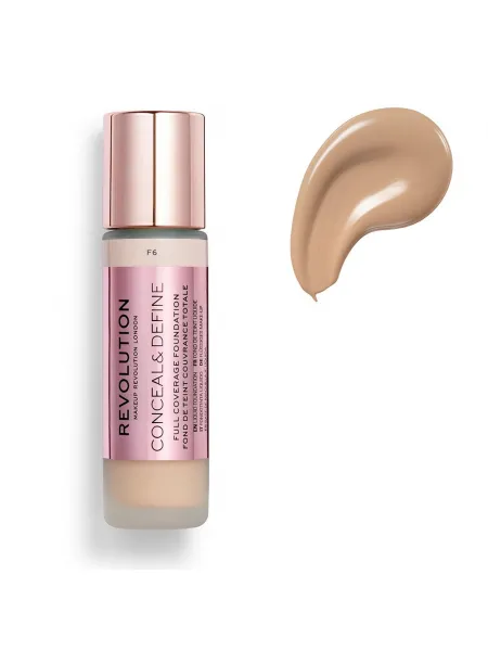 Makeup Revolution Conceal & Define Full Coverage Foundation 23ml #F6