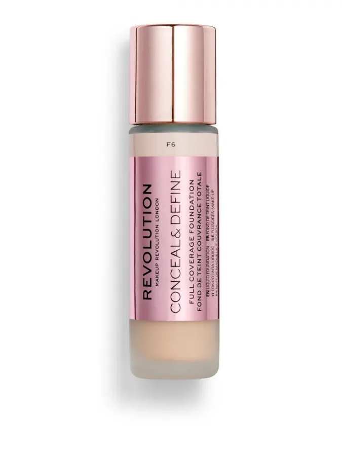 Makeup Revolution Conceal & Define Full Coverage Foundation 23ml #F6