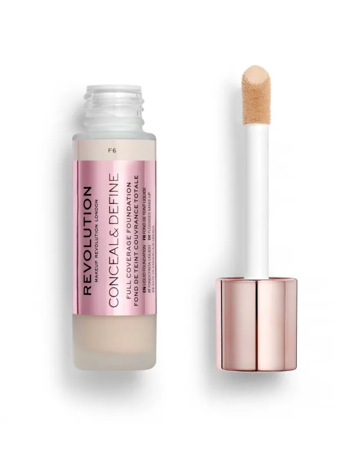 Makeup Revolution Conceal & Define Full Coverage Foundation 23ml #F6
