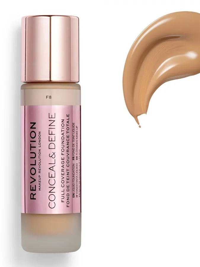 Makeup Revolution Conceal & Define Full Coverage Foundation 23ml #F8