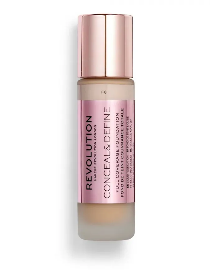 Makeup Revolution Conceal & Define Full Coverage Foundation 23ml #F8