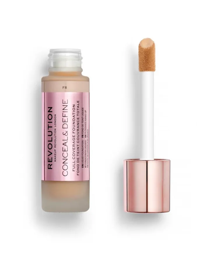 Makeup Revolution Conceal & Define Full Coverage Foundation 23ml #F8