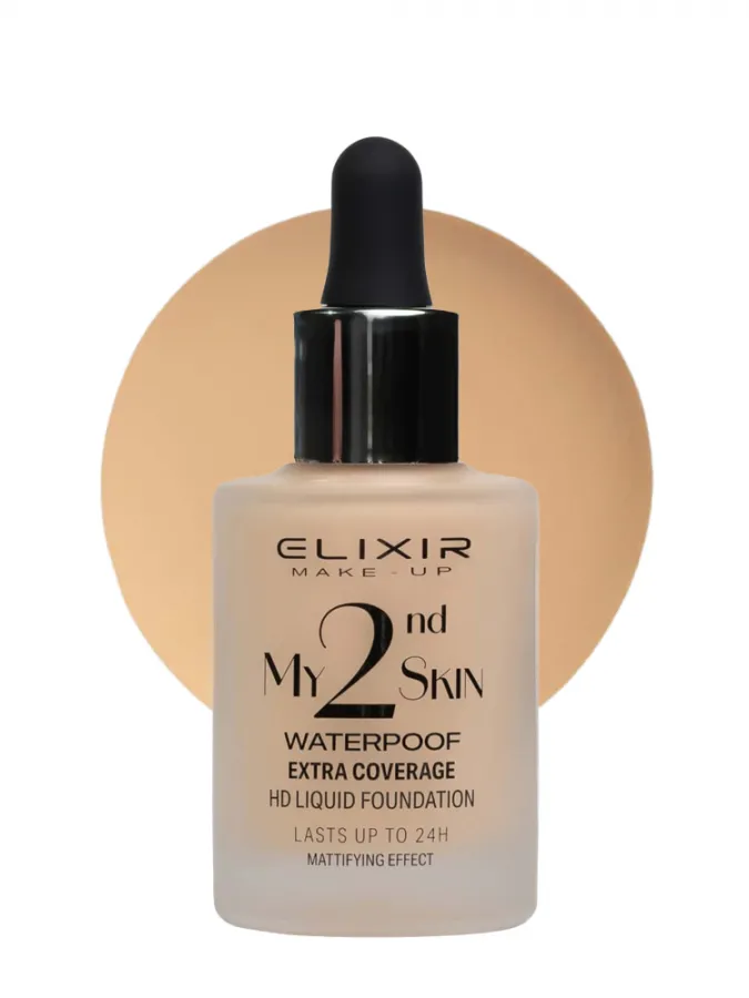 Elixir My 2nd Skin Waterproof Foundation 30ml - Αδιάβροχη Κάλυψη & Φυσικό Αποτέλεσμα (#01)