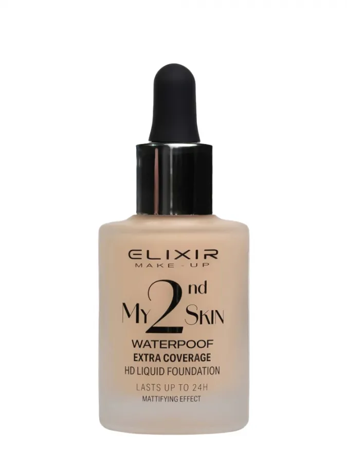 Elixir My 2nd Skin Waterproof Foundation 30ml - Αδιάβροχη Κάλυψη & Φυσικό Αποτέλεσμα (#01)
