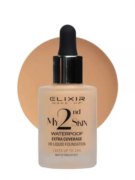 Elixir My 2nd Skin Waterproof Foundation 30ml - Αδιάβροχη Κάλυψη & Φυσικό Αποτέλεσμα (#02)