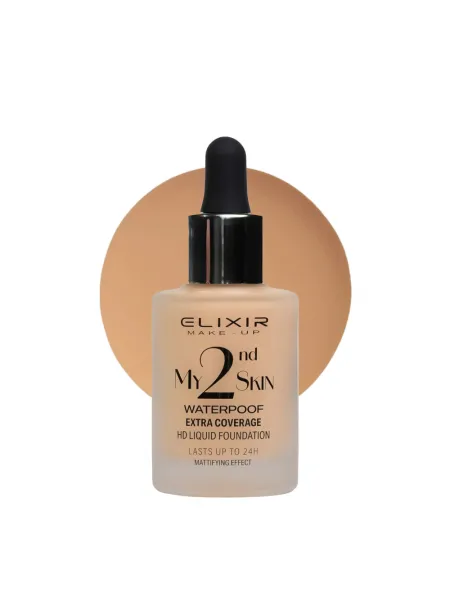 Elixir My 2nd Skin Waterproof Foundation 30ml - Αδιάβροχη Κάλυψη & Φυσικό Αποτέλεσμα (#02)