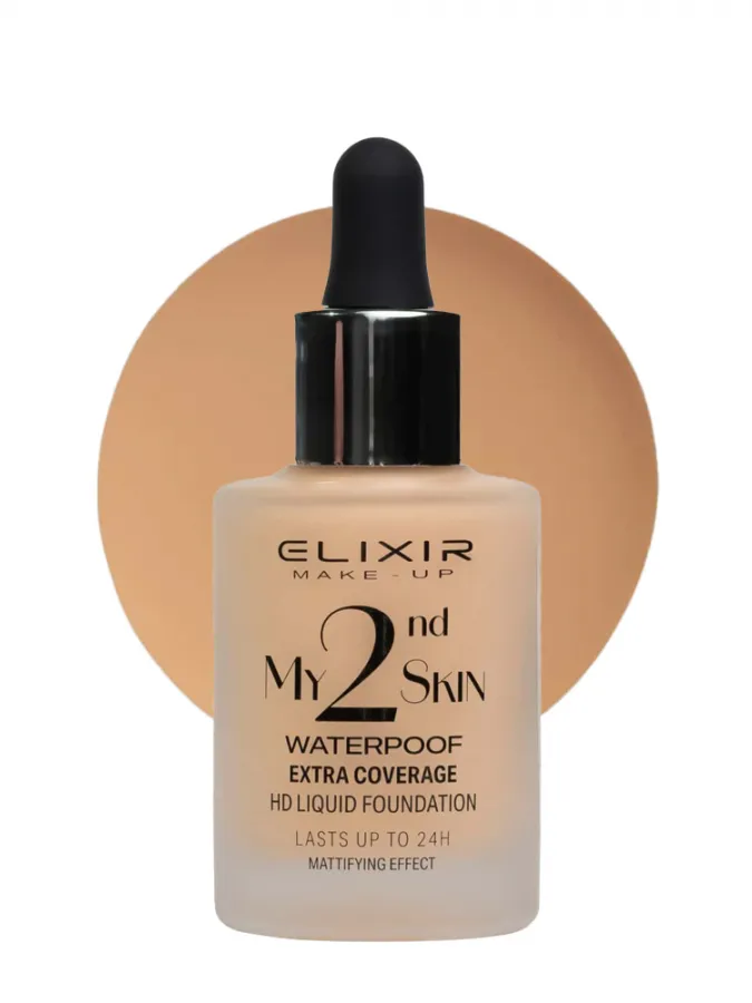 Elixir My 2nd Skin Waterproof Foundation 30ml - Αδιάβροχη Κάλυψη & Φυσικό Αποτέλεσμα (#02)