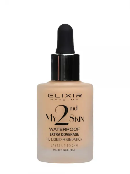 Elixir My 2nd Skin Waterproof Foundation 30ml - Αδιάβροχη Κάλυψη & Φυσικό Αποτέλεσμα (#02)