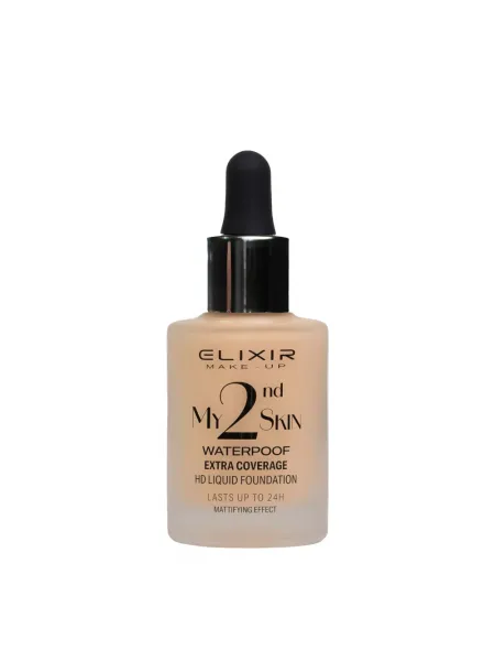 Elixir My 2nd Skin Waterproof Foundation 30ml - Αδιάβροχη Κάλυψη & Φυσικό Αποτέλεσμα (#02)