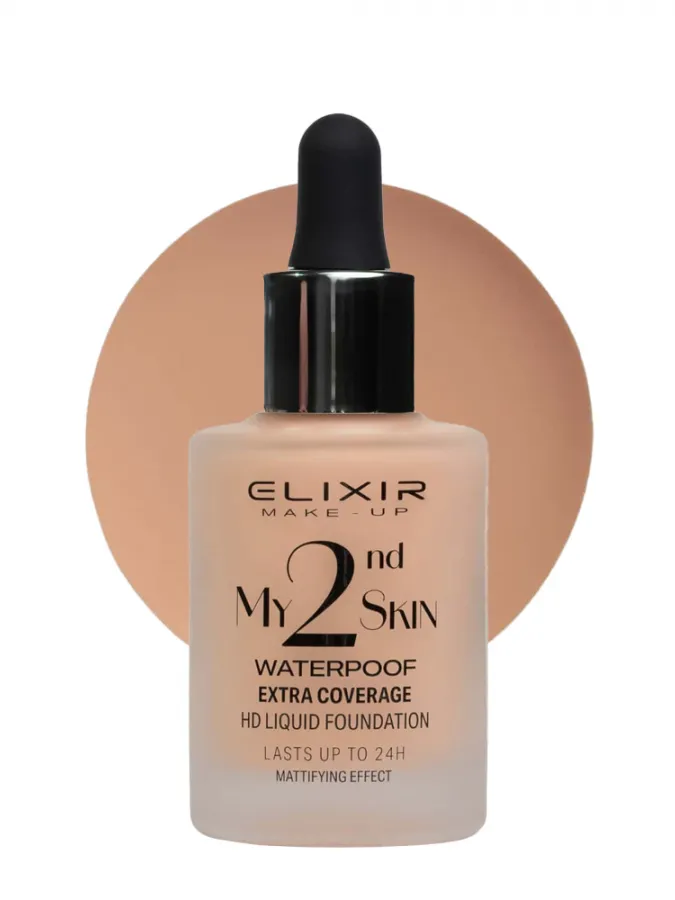 Elixir My 2nd Skin Waterproof Foundation 30ml - Αδιάβροχη Κάλυψη & Φυσικό Αποτέλεσμα (#04)