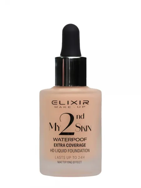Elixir My 2nd Skin Waterproof Foundation 30ml - Αδιάβροχη Κάλυψη & Φυσικό Αποτέλεσμα (#04)