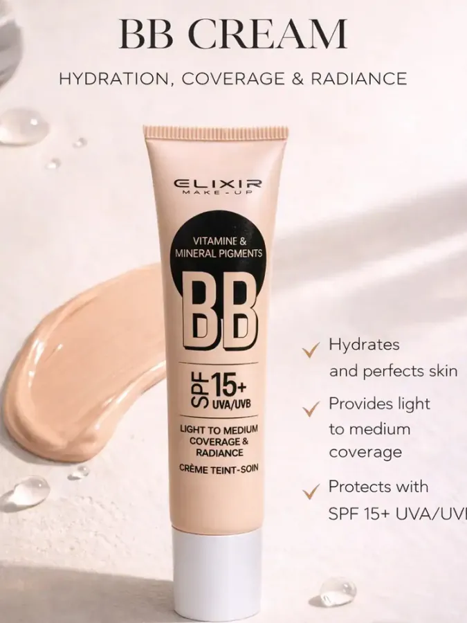 Elixir BB Hydrating Cream SPF15 - Ενυδατική Κρέμα με Χρώμα 30ml #384-02