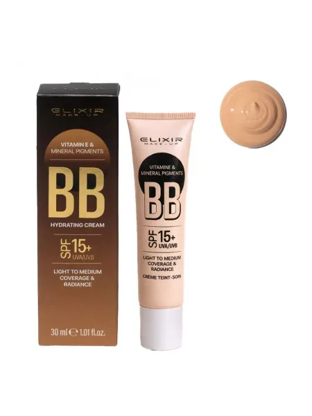Elixir BB Hydrating Cream SPF15 - Ενυδατική Κρέμα με Χρώμα 30ml #384-02