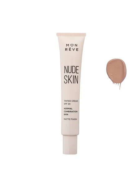 Mon Reve Nude Skin Normal to Combination Skin SPF 20 - Κρέμα με Χρώμα για Φυσικό Ματ Αποτέλεσμα 30ml #102 (MEDIUM)