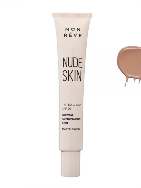 Mon Reve Nude Skin Normal to Combination Skin SPF 20 - Κρέμα με Χρώμα για Φυσικό Ματ Αποτέλεσμα 30ml #103 (DARK)