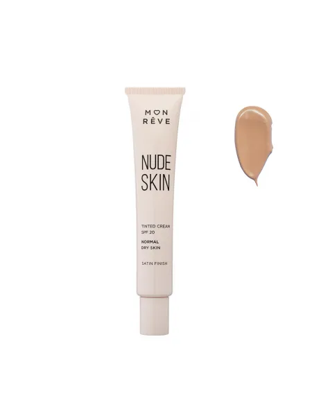 Mon Reve Nude Skin Normal to Dry Skin SPF 20 - Ενυδατική Κρέμα με Χρώμα για Φυσική Κάλυψη 30ml #101
