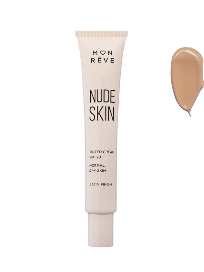 Mon Reve Nude Skin Normal to Dry Skin SPF 20 - Ενυδατική Κρέμα με Χρώμα για Φυσική Κάλυψη 30ml #101