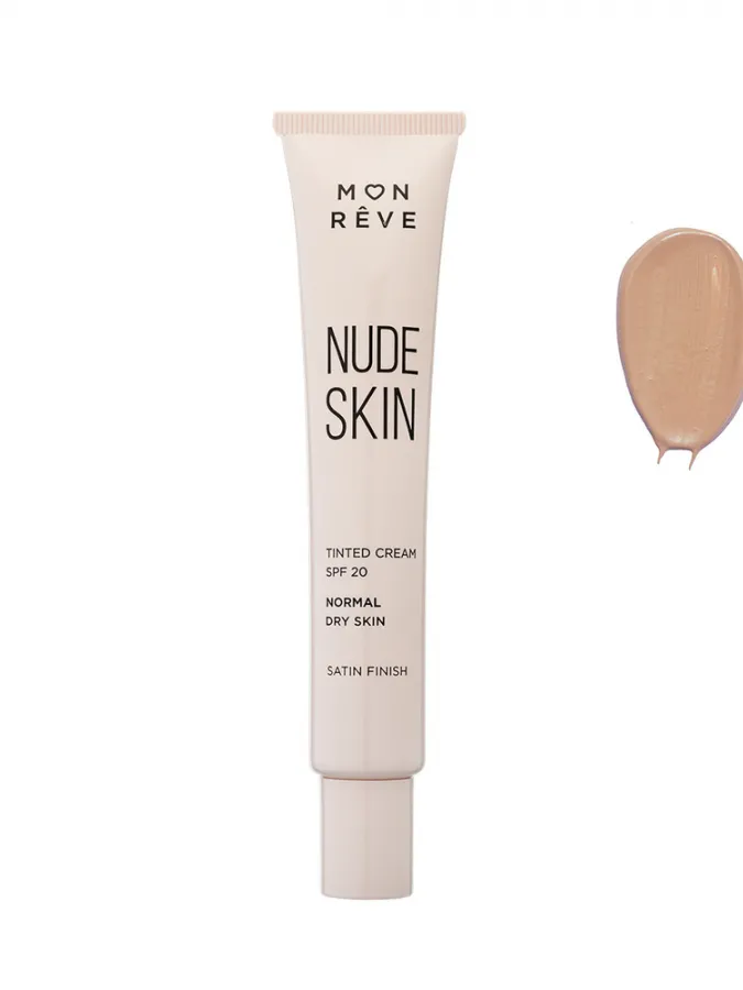Mon Reve Nude Skin Normal to Dry Skin SPF 20 - Ενυδατική Κρέμα με Χρώμα για Φυσική Κάλυψη 30ml #102 (MEDIUM)