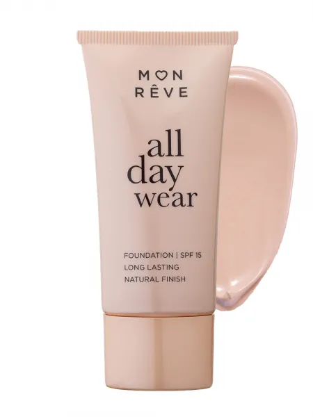 Mon Reve All Day Wear Foundation 30ml - Μακράς Διάρκειας & Φυσικό Ματ #101
