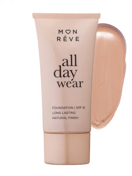 Mon Reve All Day Wear Foundation 30ml - Μακράς Διάρκειας & Φυσικό Ματ #102