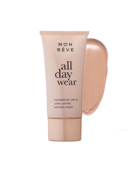 Mon Reve All Day Wear Foundation 30ml - Μακράς Διάρκειας & Φυσικό Ματ #102
