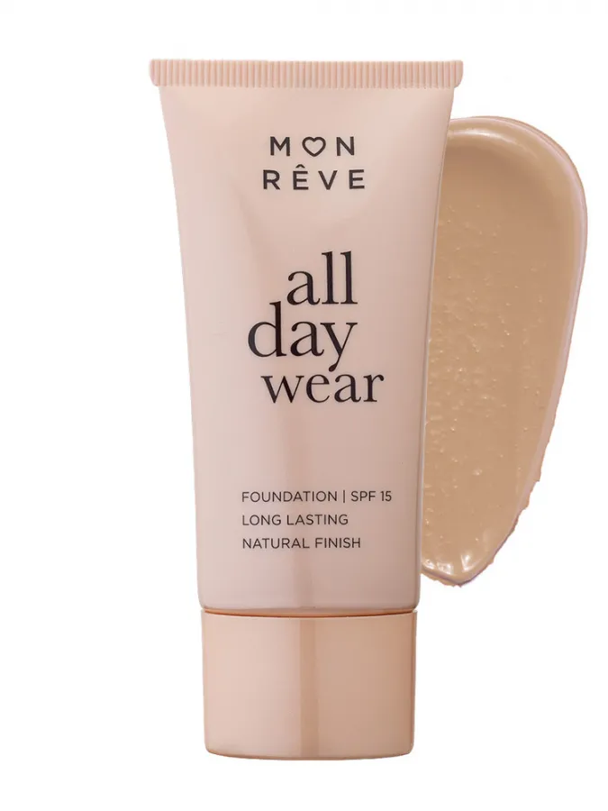 Mon Reve All Day Wear Foundation 30ml - Μακράς Διάρκειας & Φυσικό Ματ #104
