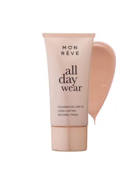 Mon Reve All Day Wear Foundation 30ml - Μακράς Διάρκειας & Φυσικό Ματ #105