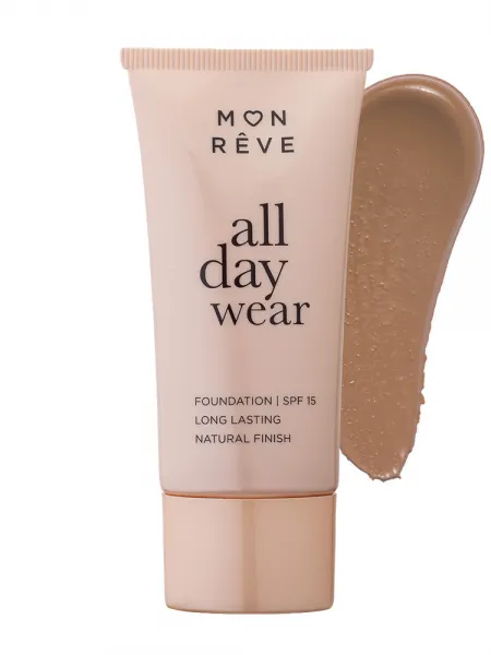 Mon Reve All Day Wear Foundation 30ml - Μακράς Διάρκειας & Φυσικό Ματ #107