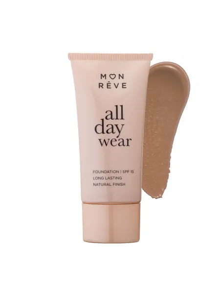 Mon Reve All Day Wear Foundation 30ml - Μακράς Διάρκειας & Φυσικό Ματ #107