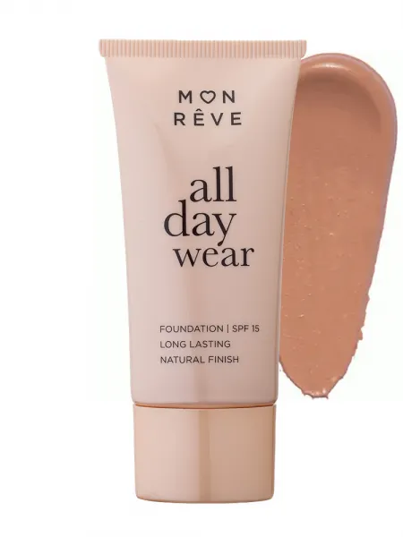 Mon Reve All Day Wear Foundation 30ml - Μακράς Διάρκειας & Φυσικό Ματ #108