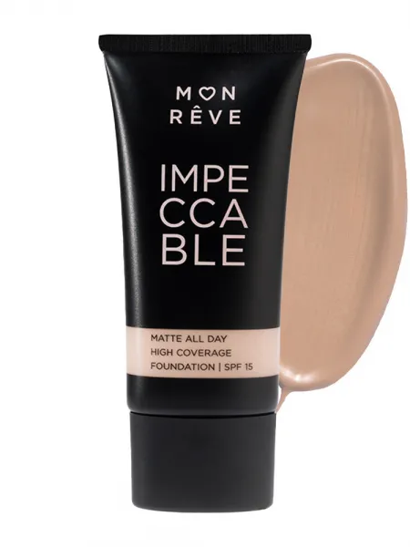 Mon Reve Impeccable Foundation 30ml - Υψηλή Κάλυψη & Ματ Φινίρισμα #103