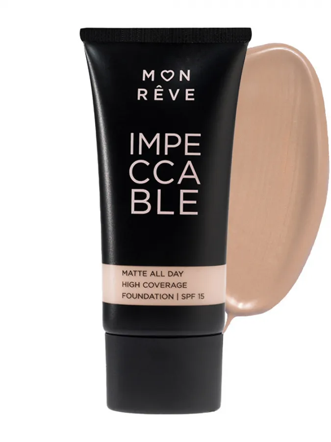 Mon Reve Impeccable Foundation 30ml - Υψηλή Κάλυψη & Ματ Φινίρισμα #103