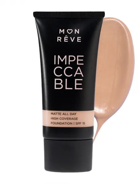Mon Reve Impeccable Foundation 30ml - Υψηλή Κάλυψη & Ματ Φινίρισμα #105